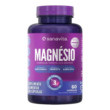 Magnésio Tri Complex Sanavita 60 Cápsulas