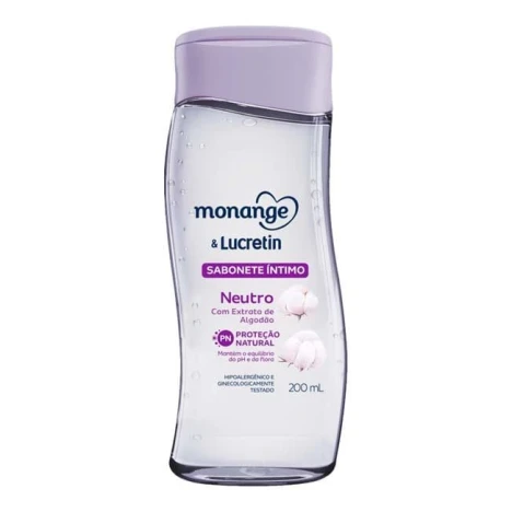 SAB.LIQ.INTIMO MONANGE 200ML NEUTRO EXTR. ALGODAO