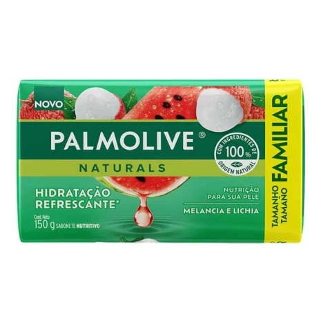 SAB.BARRA PALMOLIVE NATURALS 150G MELANCIA E LICHIA