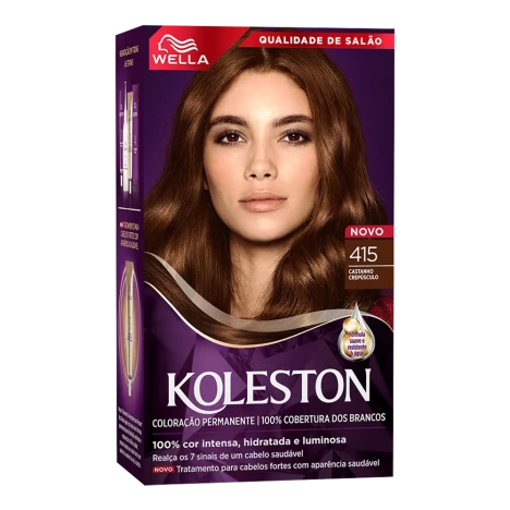 Tintura Koleston Kit 415 Castanho Crepusc