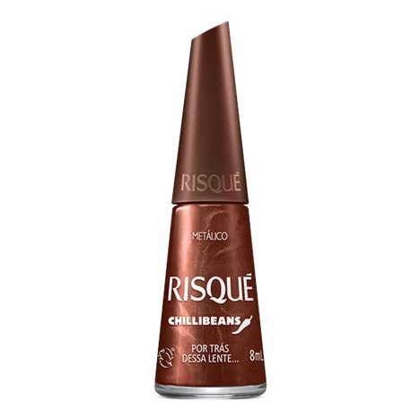 Esmalte Risque 8ml Chilli Beans Metal Por Tras Dessa Lente C/6